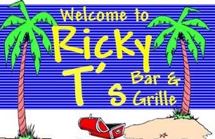 logo for ricky t's bar on treasure island fl